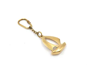 Brelok do kluczy jacht 1078 mosiężny 10,5 cm