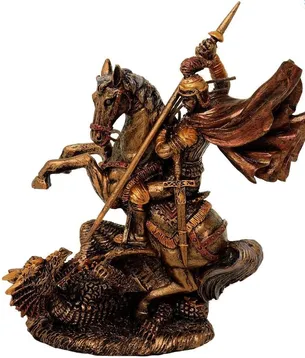 Figurka Święty Jerzy MC-90187 z poliresinu 13 cm