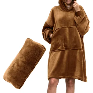 Froster Bluzair bluza koc hoodie oversize Toffee – Polska
