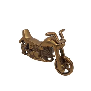 Motocykl model metalowy N-2960 z aluminium, antyczny mosiądz