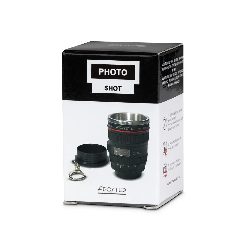 Froster Photo Shot – kieliszek w kształcie obiektywu