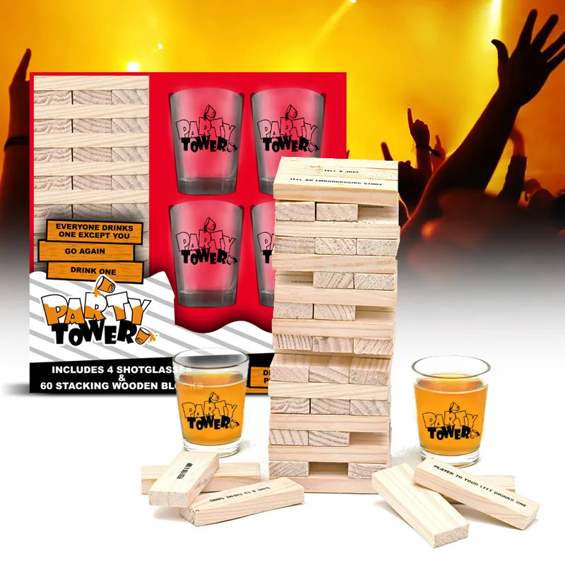 Imprezowa Wieża (EN) Froster – gra towarzyska z klockami