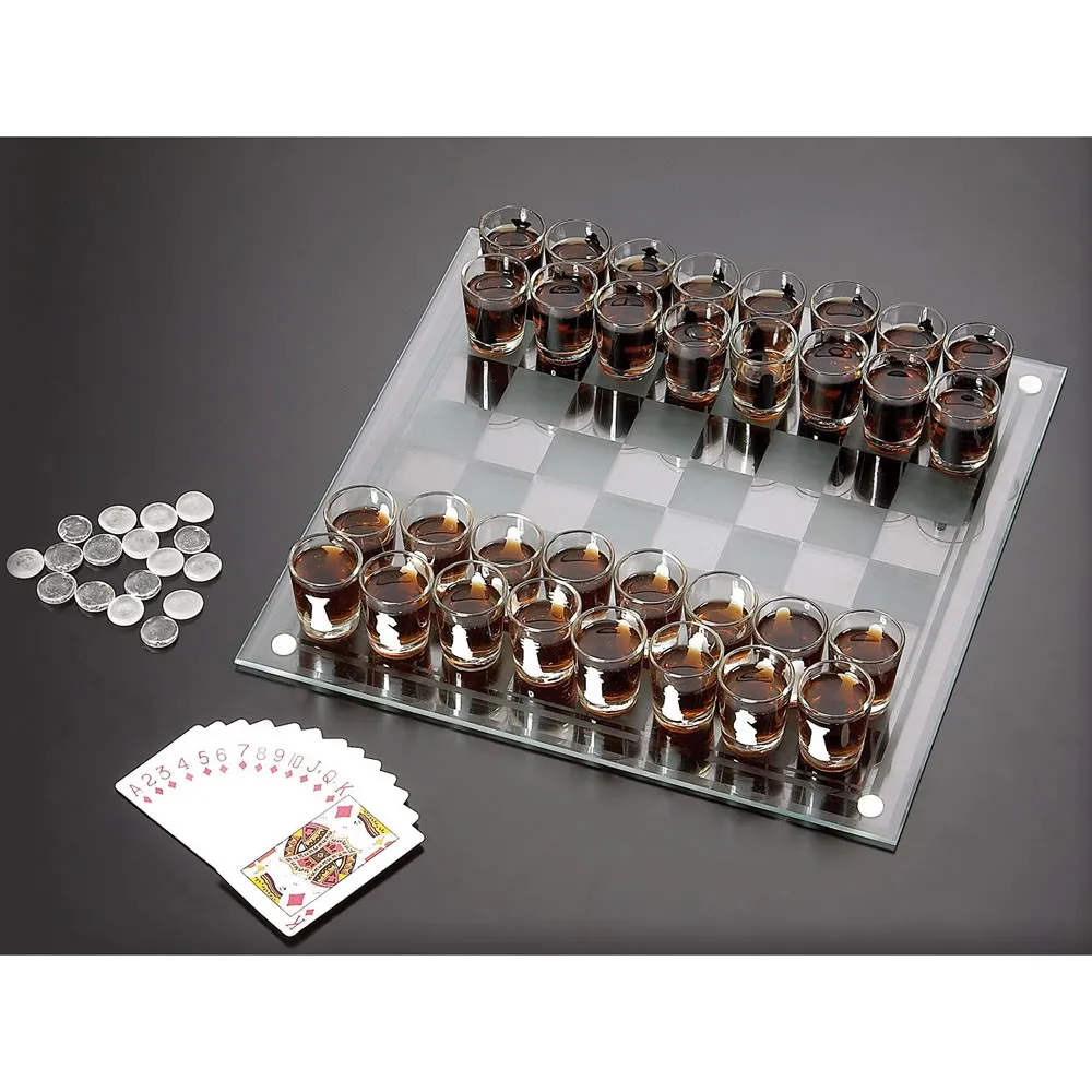 Imprezowe Szachy Deluxe z kieliszkami – gra imprezowa Froster