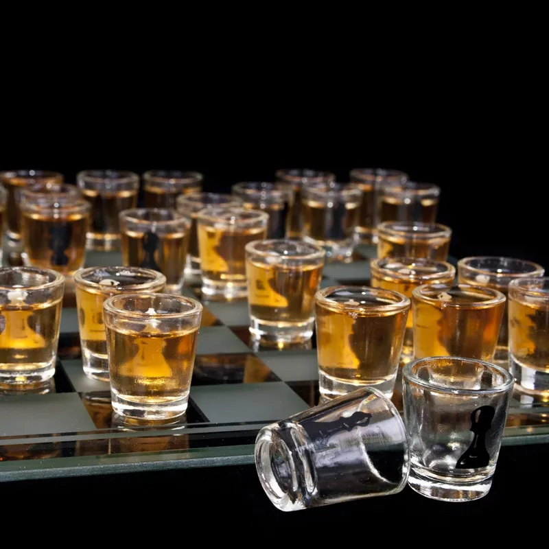 Imprezowe Szachy Deluxe z kieliszkami – gra imprezowa Froster