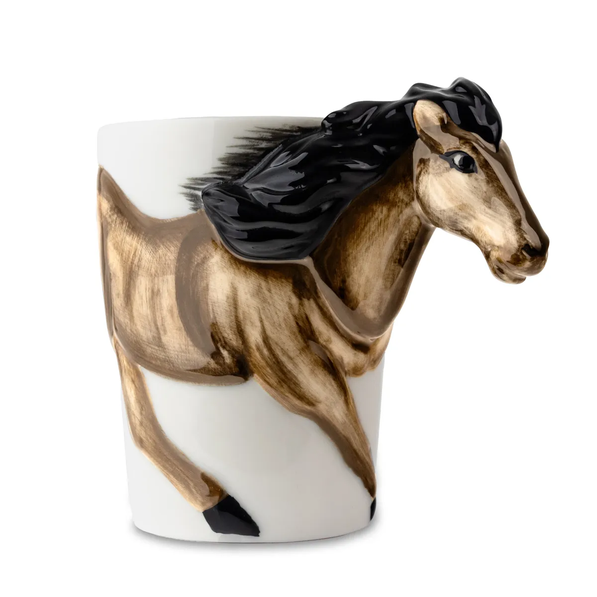 Kubek Koń Skippi z uchwytem w kształcie głowy konia