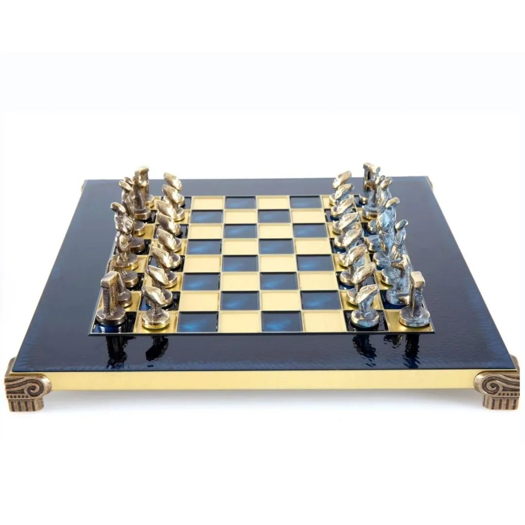 Luksusowe szachy metalowe Cycladic 28x28 cm S22B