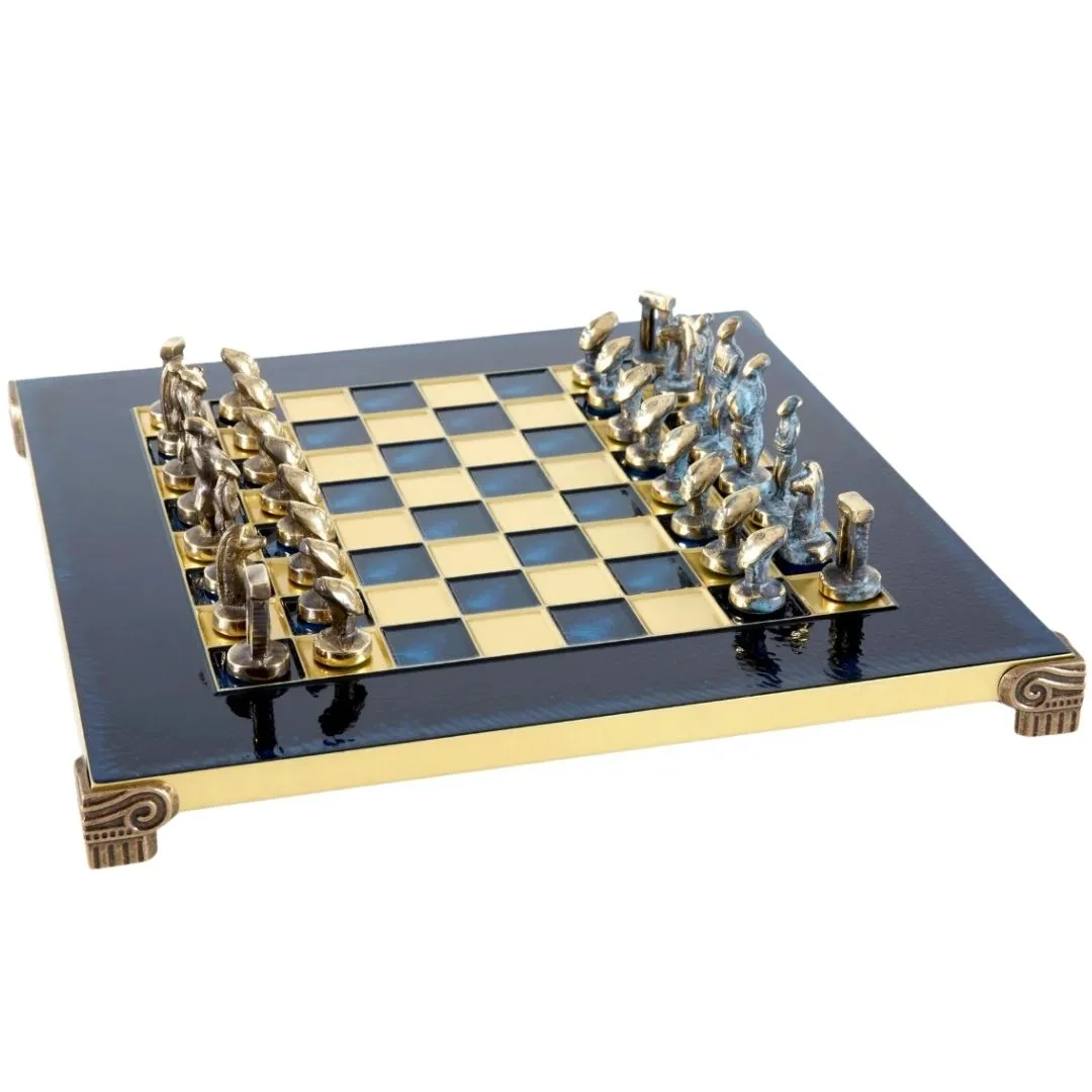 Luksusowe szachy metalowe Cycladic 28x28 cm S22B