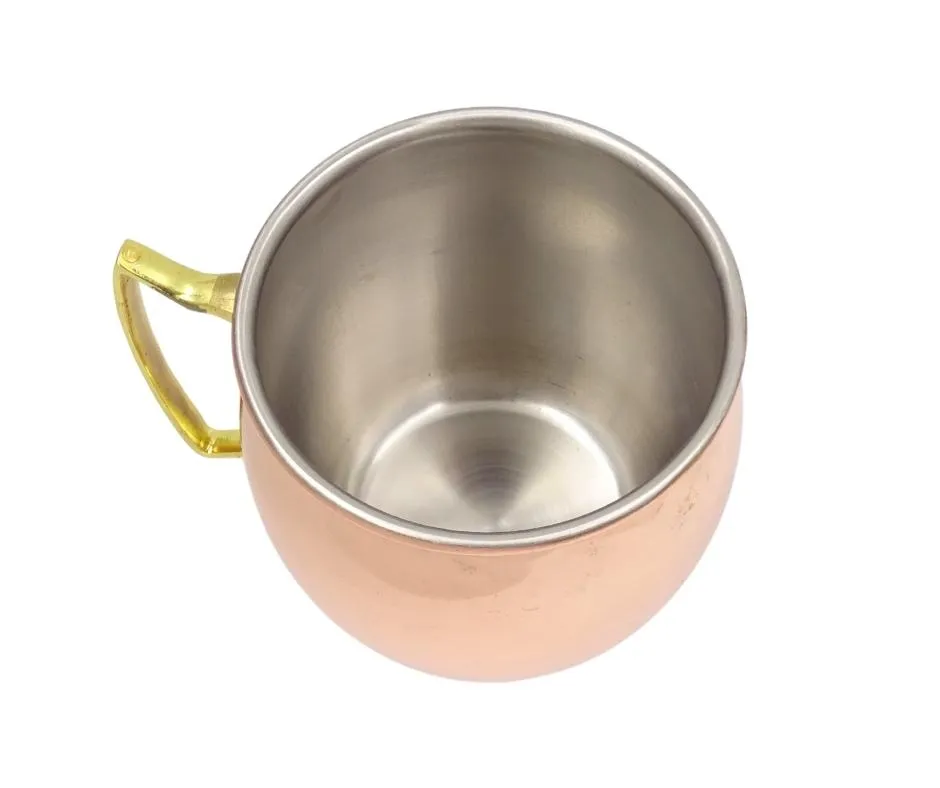 Miedziany kubek ze stali nierdzewnej 304 500 ml pokryty miedzią MM7012