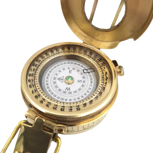 Mosiężny kompas inżynierski w drewnianym pudełku CA32/2.5