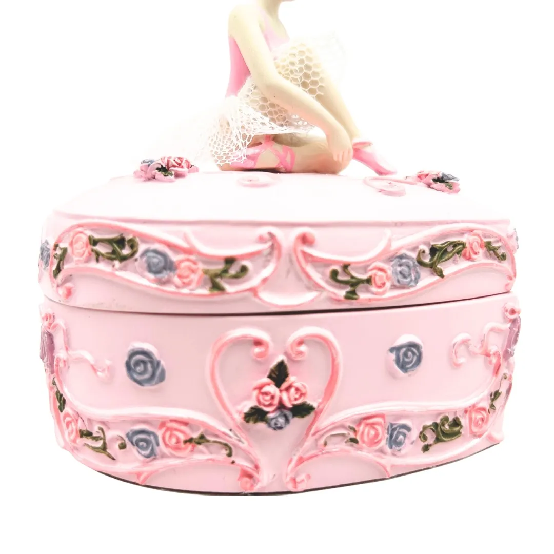 Pozytywka pudełeczko serce z baletnicą Jezioro Łabędzie – MP-19031